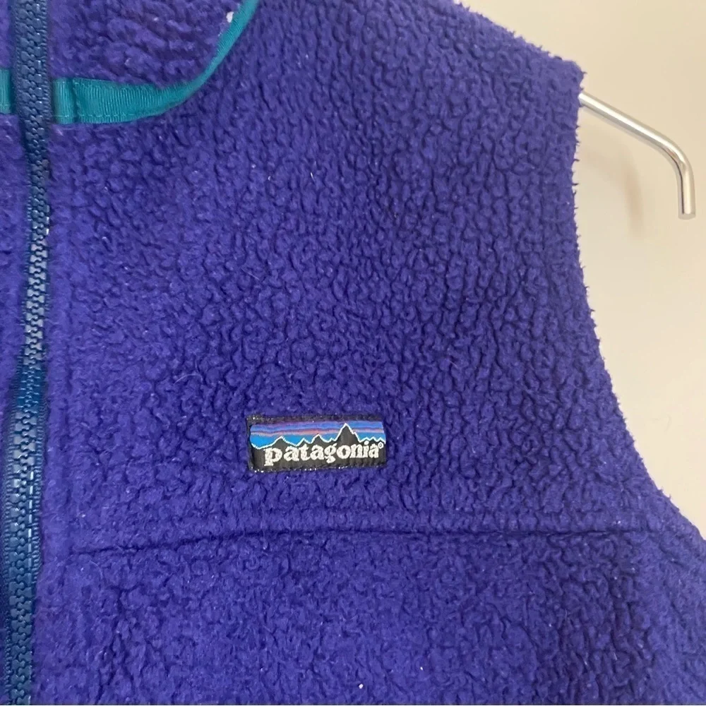 Patagonia vintage Sherpa vest dark purple Kids 12